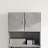 Image de vidaXL Armoire murale gris bÃ©ton 70x42,5x40 cm bois d'ingÃ©nierie