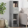 Image de vidaXL Buffet haut gris béton 30x42,5x124 cm bois d'ingénierie846155