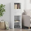 Image de vidaXL Buffet haut blanc 40x42,5x124 cm bois d'ingÃ©nierie