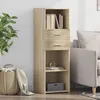 Image de Vidaxl Buffet Haut ChÃªne Sonoma 40x42,5x124 Cm Bois D'ingÃ©nierie