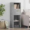 Image de vidaXL Buffet haut gris béton 40x42,5x124 cm bois d'ingénierie846162