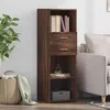 Image de vidaXL Buffet haut chêne marron 40x42,5x124 cm bois d'ingénierie846165