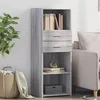 Image de vidaXL Buffet haut sonoma gris 45x42,5x124 cm bois d'ingénierie846171