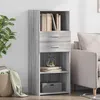 Image de vidaXL Buffet haut sonoma gris 50x42,5x124 cm bois d'ingénierie846178