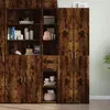 Image de vidaXL Buffet haut chêne fumé 30x42,5x185 cm bois d'ingénierie846240