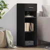 Image de vidaXL Buffet noir 30x42,5x93 cm bois d'ingénierie846307