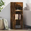Image de Vidaxl Buffet ChÃªne FumÃ© 30x42,5x93 Cm Bois D'ingÃ©nierie