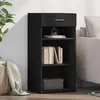 Image de vidaXL Buffet noir 45x42,5x93 cm bois d'ingénierie846321