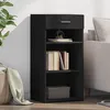 Image de vidaXL Buffet noir 45x42,5x93 cm bois d'ingÃ©nierie