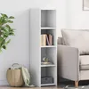 Image de vidaXL Buffet blanc 30x41x124 cm bois d'ingÃ©nierie