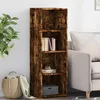 Image de vidaXL Buffet chÃªne fumÃ© 40x41x124 cm bois d'ingÃ©nierie