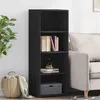 Image de vidaXL Buffet haut noir 45x41x124 cm bois d'ingénierie846391
