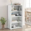 Image de vidaXL Buffet haut blanc 70x41x124 cm bois d'ingénierie846404
