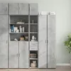 Image de vidaXL Armoire de rangement mince gris béton 30x42,5x225 cm3281269