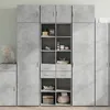 Image de vidaXL Armoire de rangement gris béton 70x42,5x225cm bois d'ingénierie3281339
