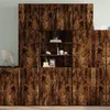 Image de vidaXL Buffet haut chêne fumé 80x42,5x249 cm bois d'ingénierie3281361