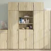 Image de Vidaxl Buffet Haut ChÃªne Sonoma 70x42,5x185 Cm Bois D'ingÃ©nierie