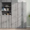 Image de vidaXL Buffet haut gris bÃ©ton 45x42,5x185 cm bois d'ingÃ©nierie