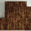 Image de Vidaxl Buffet Haut ChÃªne FumÃ© 70x42,5x185 Cm Bois D'ingÃ©nierie