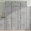 Image de vidaXL Buffet haut gris bÃ©ton 70x42,5x185 cm bois d'ingÃ©nierie