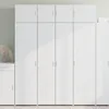 Image de vidaXL Buffet haut blanc 80x42,5x185 cm bois d'ingÃ©nierie