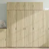 Image de Vidaxl Buffet Haut ChÃªne Sonoma 80x42,5x185 Cm Bois D'ingÃ©nierie