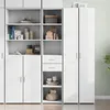 Image de vidaXL Buffet haut blanc 40x42,5x185 cm bois d'ingénierie3281441