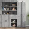 Image de vidaXL Buffet haut sonoma gris 45x42,5x185 cm bois d'ingÃ©nierie