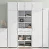 Image de vidaXL Vidaxl Buffet Haut Blanc 70x42,5x185 Cm Bois D'ingénierie