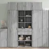 Image de vidaXL Buffet haut sonoma gris 70x42,5x185 cm bois d'ingÃ©nierie