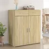 Image de Vidaxl Buffet ChÃªne Sonoma 80x42,5x93 Cm Bois D'ingÃ©nierie