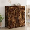 Image de vidaXL Buffet chêne fumé 80x42,5x93 cm bois d'ingénierie3281473
