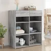 Image de vidaXL Buffet sonoma gris 80x42,5x93 cm bois d'ingénierie3281481