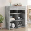 Image de vidaXL Buffet sonoma gris 80x42,5x93 cm bois d'ingÃ©nierie