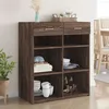Image de vidaXL Buffet chÃªne marron 80x42,5x93 cm bois d'ingÃ©nierie
