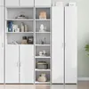 Image de vidaXL Buffet haut blanc 40x41x185 cm bois d'ingénierie3281666
