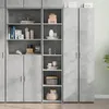 Image de vidaXL Vidaxl Buffet Haut Gris Béton 40x41x185 Cm Bois D'ingénierie