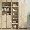 Image de vidaXL Buffet haut chêne sonoma 50x41x185 cm bois d'ingénierie3281682