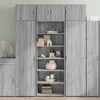Image de vidaXL Buffet haut sonoma gris 70x41x185 cm bois d'ingÃ©nierie