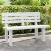 Image de vidaXL Vidaxl Banc De Jardin Blanc 110x52x71 Cm Polypropylène