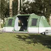 Image de vidaXL Tente de camping tunnel 4 personnes vert imperméable4009410