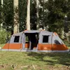 Image de vidaXL Tente familiale tunnel 6 personnes gris imperméable4009418