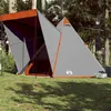 Image de vidaXL Tente familiale tipi 6 personnes gris et orange imperméable4009440