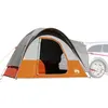 Image de vidaXL Tente de voiture 4 personnes gris et orange imperméable4009496