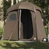 Image de vidaXL Tente de douche 2 personnes marron imperméable4009537