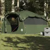 Image de Tente Familiale Tunnel 6 Personnes Vert Olive Imperméable