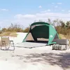 Image de vidaXL Tente de plage 2 personnes vert imperméable4009579