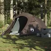 Image de vidaXL Tente de camping tunnel 3 personnes marron imperméable4009628