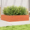 Image de vidaXL Jardinière cire marron 90x90x23 cm bois de pin massif847205