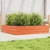 Image de vidaXL Jardinière cire marron 110x110x23 cm bois de pin massif847215